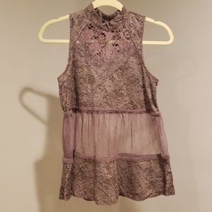 Dressy lace tank top